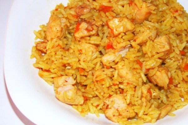 Куриный узбекский плов с зирой и кориандром