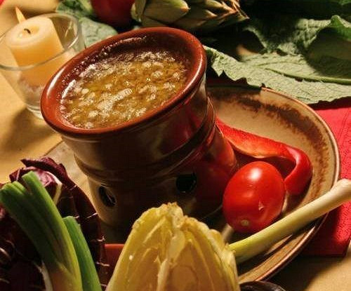 Пьемонтский масляный соус для овощей (Bagna Cauda)