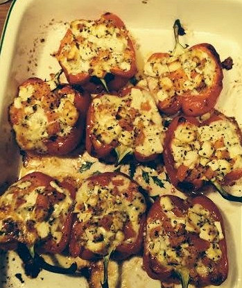 Болгарские перцы, запеченные с сыром