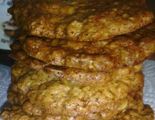 Хрустящее овсяное печенье без яиц