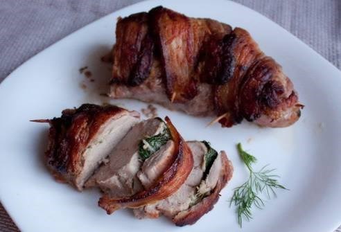 Телятина по-царски с соусом из бренди и кедровых орешков