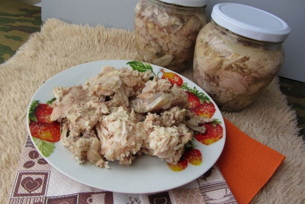 Домашняя тушенка из курицы