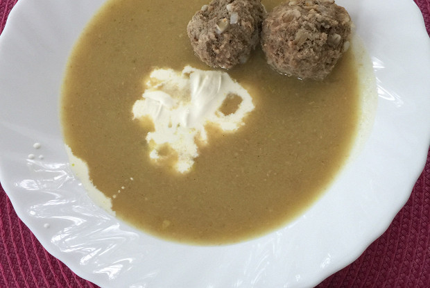 Суп-пюре с фрикадельками