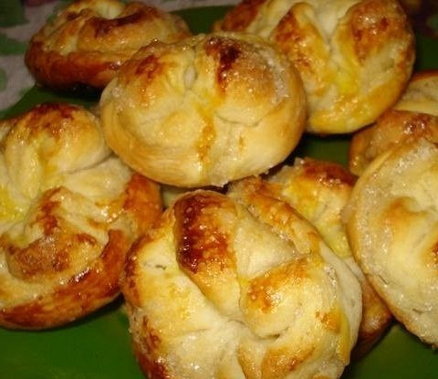 Булочки с сахаром