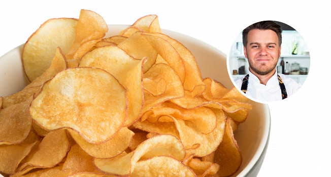 Как сделать картофельные чипсы дома фото