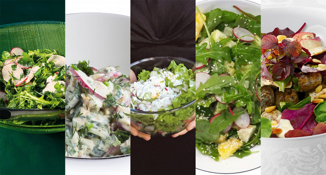Пять салатов из редиски фото