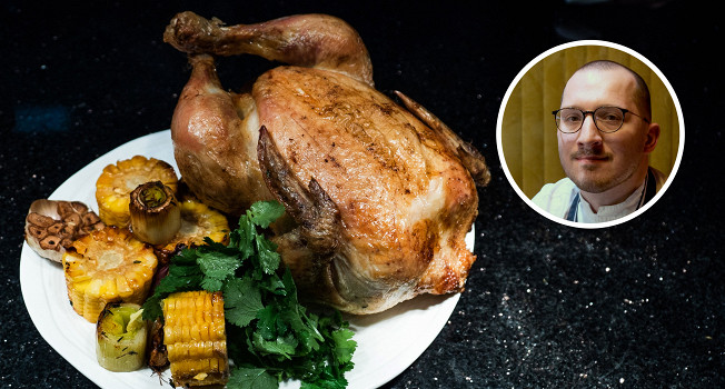Как запечь курицу целиком в духовке фото