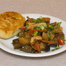 Фотография рецепта Овощное рагу с баклажанами и зеленью автор maximsemin