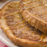 Фотография рецепта Сладкие французские тосты с теплым персиковым компотом и кленовым сиропом автор maximsemin