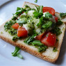 Фотография рецепта Горячий средиземноморский бутерброд автор Мария Шевченко
