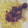 Фотография рецепта Фрикадельки в клюквенномедовом соусе в духовке автор Анна Беляева